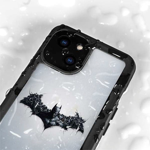 DC Comics Arkham Origins Arkham Logo iPhone 15 Plus Waterproof Case